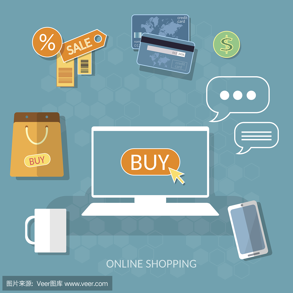 網(wǎng)上購物買現(xiàn)在的概念網(wǎng)上商店電子商務(wù)集